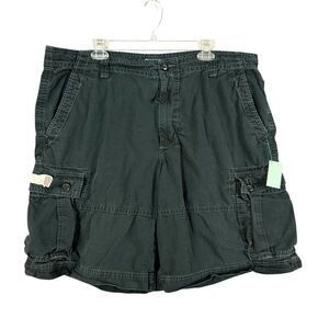 Polo Jeans Company Ralph Lauren Cargo Shorts RipStop Mens 42 Black 90s Utility